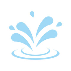 water splash icon logo symbol