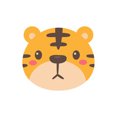 Wild animal cartoons. cute tiger Elements for decorating the year of the Tiger
