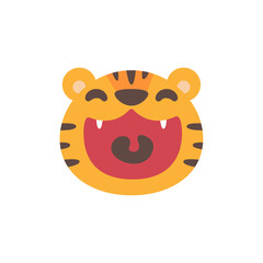 Wild animal cartoons. cute tiger Elements for decorating the year of the Tiger