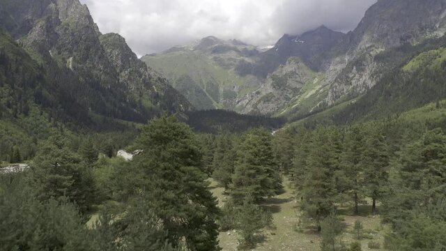 Aerial, Zemo Svaneti National Park, Georgia