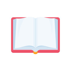 Open book vector. education concept online learning
