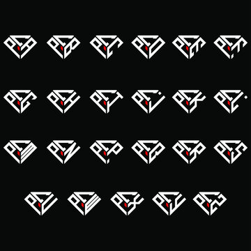 CPA to CPZ letter logo creative design, Multiple triple letter logo design