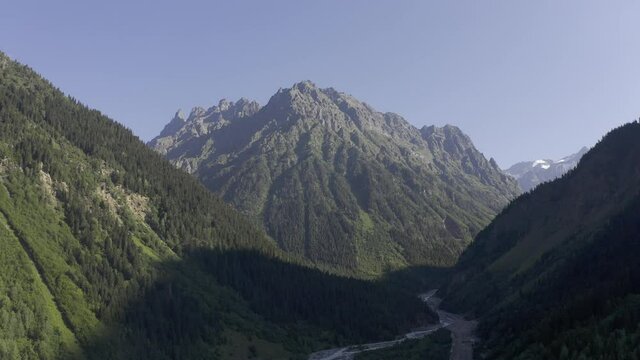 Aerial, Zemo Svaneti National Park, Georgia