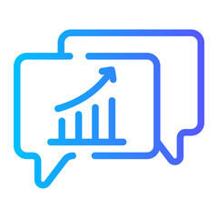 bar chart gradient icon
