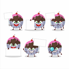 Brigadeiro chocolate candy cartoon character bring information board
