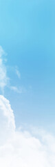 Blue Sky with white cloud and clear abstract. Beautiful air sunlight with clound scape colorful. Blackdrop for wallpaper backdrop background.
