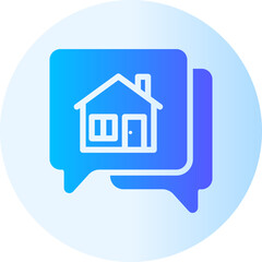 conversation gradient icon