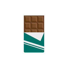 Chocolate bar icon design template vector isolated illustration
