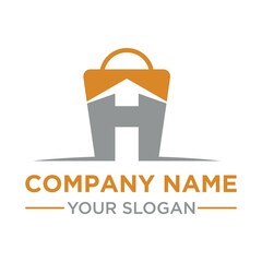 letter H and shop logo