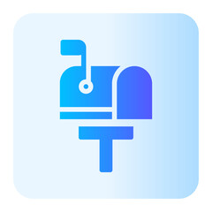 Mailbox gradient icon