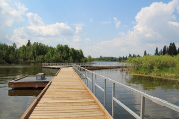 Summer On The Boardwalk, Elk Island National Park, Alberta