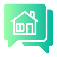 conversation gradient icon