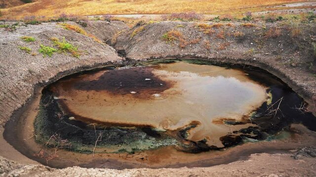Mud Volcanoes At Takhti-Tepha Natural Monument, Georgia