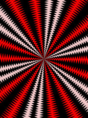 Red white radial texture abstract background with circles