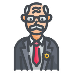 grandfather line icon