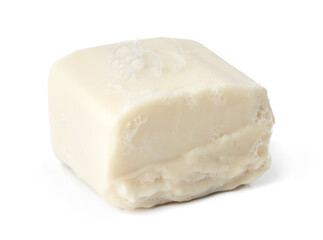 White soap bar isolated on white background