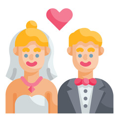 couple flat icon