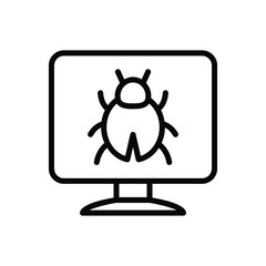 Computer bug icon