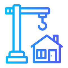 Construction gradient icon