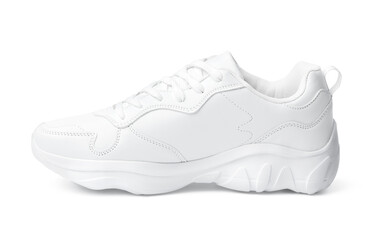 One white sneaker shoe isolated on white