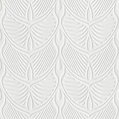  Reliëfmotiefpatroon op papierachtergrond, naadloze textuur, papierpers, 3d illustratie © Jojo textures