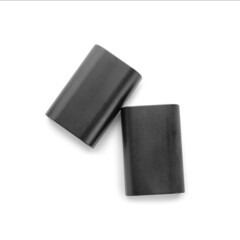 Camera batteries isolated on white background