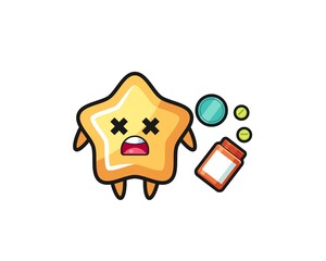 illustration of overdose star character