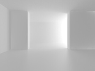 White Modern Background. Abstract Building Concept