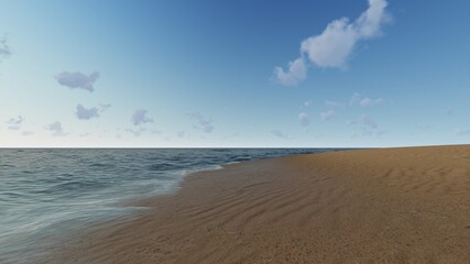 海辺　砂浜　イラスト