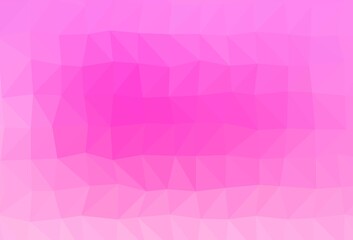 Light Pink vector abstract polygonal cover.