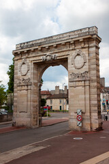Fototapeta na wymiar Porte Saint-Nicolas Arch, Beaune, Côte d'Or