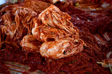 At the end of November 2021, they are making kimchi in Gyeongbuk, South Korea. (Kimchi is an old traditional food in Korea. There is a custom of making and sharing with the whole family.)