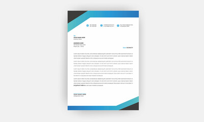 Obraz premium Business style letterhead template design