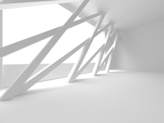 Abstract White Architecture Design Concept