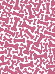 Bone-shaped dog biscuits. Silhouette.