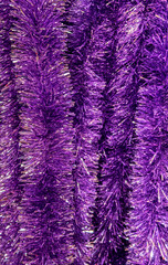 festive tinsel decoration for christmas and new year