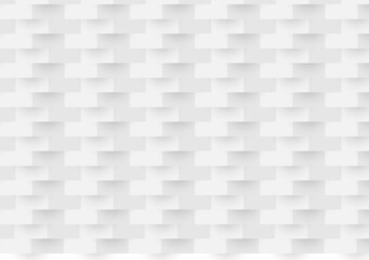 White abstract wallpaper background. Vector wall 3d paper texture.