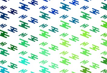 Fototapeta na wymiar Light Multicolor, Rainbow vector template with repeated sticks.