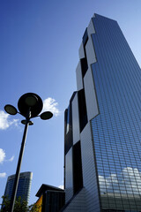 서울 비지니스 고층 빌딩들이 있는 강남 도시의 풍경입니다.