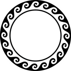 traditioanl greek circular pattern