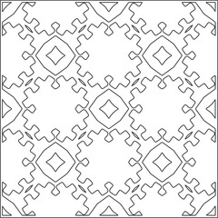 Vector pattern with symmetrical elements . Repeating geometric tiles from striped elements.Monochrome texture.Black and 
white pattern for wallpapers and backgrounds.