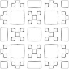 Vector pattern with symmetrical elements . Repeating geometric tiles from striped elements.Monochrome texture.Black and 
white pattern for wallpapers and backgrounds.