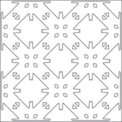 Vector pattern with symmetrical elements . Repeating geometric tiles from striped elements.Monochrome texture.Black and 
white pattern for wallpapers and backgrounds.