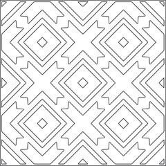 Vector pattern with symmetrical elements . Repeating geometric tiles from striped elements.Monochrome texture.Black and 
white pattern for wallpapers and backgrounds.