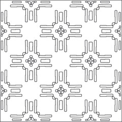Vector pattern with symmetrical elements . Repeating geometric tiles from striped elements.Monochrome texture.Black and 
white pattern for wallpapers and backgrounds.