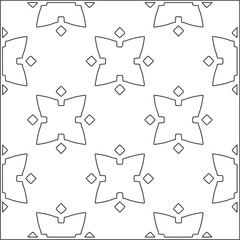 Vector pattern with symmetrical elements . Repeating geometric tiles from striped elements.Monochrome texture.Black and 
white pattern for wallpapers and backgrounds.