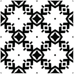 Decorative abstract pattern. Black and white seamless geometric pattern.Pattern for fashion, fabric, apparel dress, textile, background, wallpaper, digital printing.