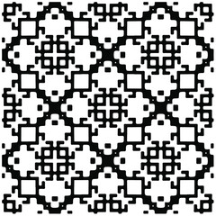 Decorative abstract pattern. Black and white seamless geometric pattern.Pattern for fashion, fabric, apparel dress, textile, background, wallpaper, digital printing.
