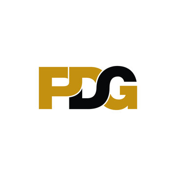PDG letter monogram logo design vector