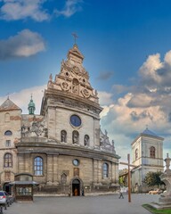 Fototapeta na wymiar Bernardine monastery in Lviv, Ukraine